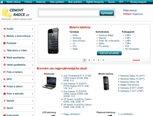 Tablet Screenshot of cenovyradce.cz
